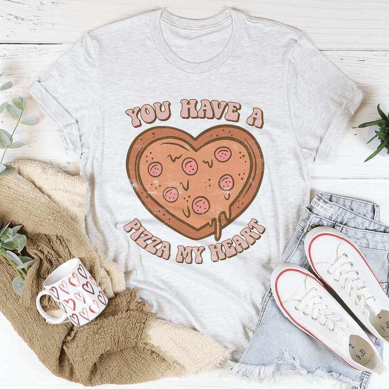 You Have A Pizza My Heart Tee Ash / S Peachy Sunday T-Shirt
