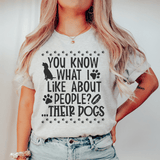 You Know What I Like About People Their Dogs Tee Athletic Heather / S Peachy Sunday T-Shirt