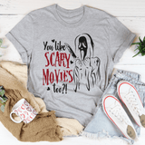 You Like Scary Movies Too Tee Athletic Heather / S Peachy Sunday T-Shirt