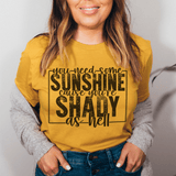 You Need Some Sunshine Tee Mustard / S Peachy Sunday T-Shirt
