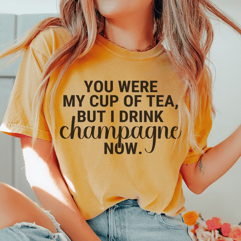 You Were My Cup Of Tea Tee Mustard / S Peachy Sunday T-Shirt