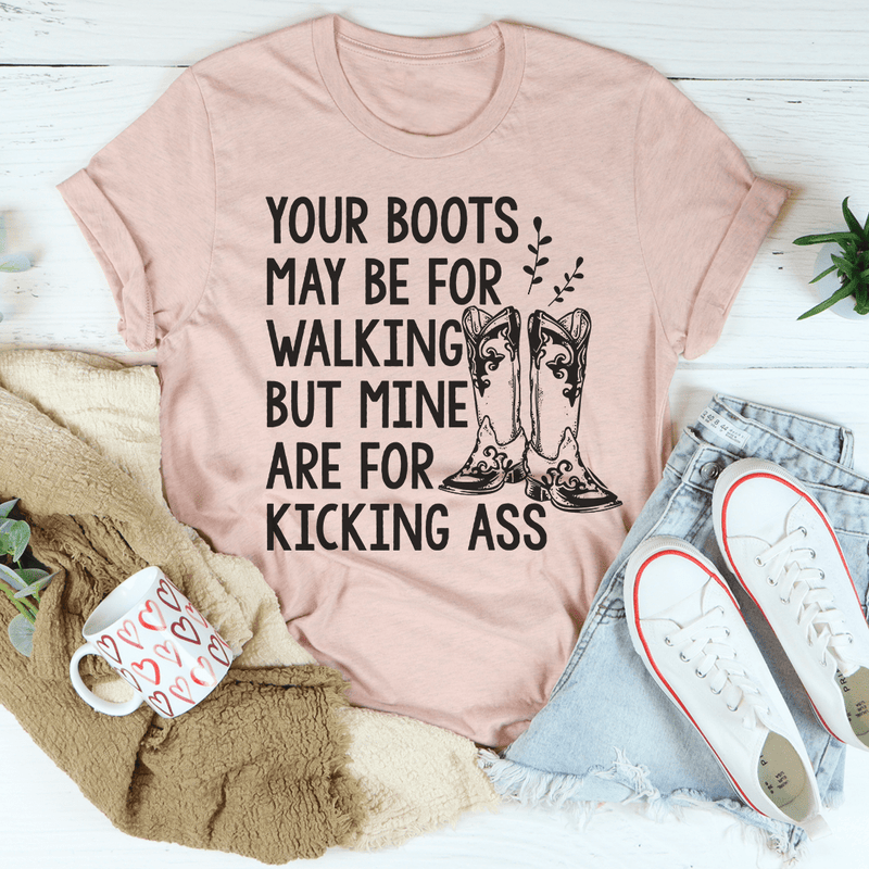 Your Boots May Be For Walking Tee Heather Prism Peach / S Peachy Sunday T-Shirt